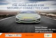 THE ROAD AHEAD FOR SECURELY CONNECTED CARS · 2016-05-30 · sound system dsps & amplifiers nfc bt pairing wireless power charging power management #1 secure car access immobilizer