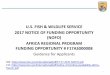 U.S. FISH & WILDLIFE SERVICE 2017 NOTICE OF FUNDING … · 2017-01-10 · U.S. FISH AND WILDLIFE SERVICE 2016 NOTICE OF FUNDING OPPORTUNITY (NOFO) WILDLIFE WITHOUT BORDERS (WWB) –