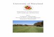 University of Maryland - Maryland Turfgrass Council - Home€¦ · i Contributions To The University of Maryland Turfgrass Pathology, Weed Science, and General Management Research