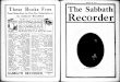 i -, ' Free, for One New Subscription the SABBATH RECORDE · These Books Free Your Choice Free, for One New Subscription to the SABBATH RECORDER We offer anyone of the following books