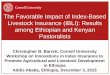 The Favorable Impact of Index-Based Livestock Insurance (IBLI): … · 2017-03-13 · (Jensen, Barrett &2014) Index-Based Livestock Insurance: Design The signal: Normalized Difference