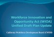 California Workforce Development Board (CWDB) · Policy Strategies, State Board Overview, Strategy Implementation, Cross -System Data Capacity ... Develop/Update One-Stop MOUs with