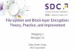 File-system and Block-layer Encryption: Theory, …...Data at-rest encryption File-system encryption Layered: eCryptfs, EFS Native: EXT4, ZFS Full-disk encryption dm-crypt Linux Kernel
