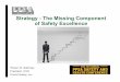 Strategy -The Missing Component of Safety Excellence...May not be copied or used without the prior express written consent of ProAct Safety, Inc. 32 Practical Solutions for Safety