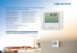 Uponor Heat-only Thermostat with Touchscreen · Uponor’s current products? Uponor will be eliminating the following products. • Heat-only Thermostat (A3030101) • SetPoint 501,