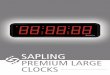 SAPLING › wp-content › uploads › Sapling... · The SLD Digital clocks are offered with super-high brightness LED displays. All clocks have ﬁ ve adjustable brightness levels