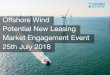 Offshore Wind Future Leasing - Crown Estate...2018/07/25  · 20180725 The Crown Estate offshore wind potential new leasing market engagement event 3 We have not yet decided to proceed
