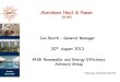 Aberdeen Heat & Power - Presentation -Ian...آ  2014-08-08آ  Aberdeen Heat & Power Aberdeen Heat & Power