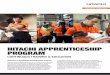 HITACHI APPRENTICESHIP PROGRAM · Apprenticeship Program to provide a structured training program that enables people to gain real life work experience and earn a qualification at