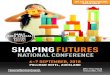 EARLY BIRD SPECIAL BOOK NOW! SHAPINGFUTURES · PLATINUM SPONSOR 3 SPONSORS ... technological changes and regulatory changes from high profile and quality keynote speakers, whilst