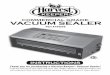 COMMERCIAL GRADE VACUUM SEALER ... VACUUM SEALER COMMERCIAL GRADE INSTRUCTIONS Thank you for purchasing