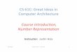 CS 61C: Great Ideas in Architecturecs61c/su13/lec/01/01LecSu13Intro.pdfUsages:MapReduce, Ruby on Rails. ... • This is a subjective score (internal) ... • Course Overview – Six