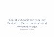 Civil Monitoring of Public Procurement Workshopais.al/new/.../Civil-Monitoring-of-Public...Report.pdf · Civil Monitoring of Public Procurement Workshop Documentation of discussions