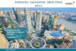 ANNUAL GENERAL MEETING 2017...1) As per 31 December 2016. 2) Excluding material items affecting comparability, such as restructuring costs, impairment losses and reversals, and costs