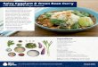 Spicy Eggplant & Green Bean Curry - Blue Apron...commonly used in the cuisines of India’s southern coast. Three types of seasonal vegetables—green beans, baby leeks and petite