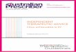 INDEPENDENT THERAPEUTIC ADVICE - NPS MedicineWise€¦ · In recent years, there has been a trend in the industry to modify society’s perception of disease. ... lived experiences