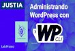 Administrando WordPress con - WordCamp Central › files › 2018 › 10 › WP-CLI.pdf · wp-cli en él, algunos ejemplos de plugins con soporte para wp-cli son: W3TC Cache Jetpack