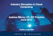 Industry Disruption & Cloud Computing Andrew Milroy, VP, ICT … › cio › roadtocloud › AndrewMilroy... · 2013-08-08 · Cloud Computing: Perception and Usage Trends, Australia