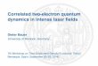 Correlated two-electron quantum dynamics in intense laser ...benasque.org/2016tddft/talks_contr/215_bauer_benasque2016.pdfReduced Density Matrices, (Doctoral Thesis, Free University