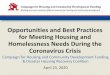 Opportunities and Best Practices for Meeting Housing and … · 2020-04-24 · 1. All of the federally subsidized housing programs including public housing, housing choice vouchers,