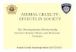 ANIMAL CRUELTY: EFFECTS IN SOCIETYschenectadyspca.com › pdf › ANIMAL CRUELTY.pdf · Animal Cruelty Reporting Hotline 518-755-9517 Law Enforcement It is imperative that first responders