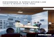 DESIGNING A SIMULATION LAB THAT’S RIGHT FOR …“patient” mannequins to observation and debrief capabilities, the lab employs the latest technology. The mannequins can mimic an