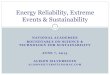 Energy Reliability, Extreme Events & Sustainability · 2020-04-14 · Overview 1) Extreme events 2) Extreme events compromise energy infrastructure and energy reliability 3) Energy