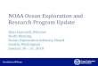 NOAA Ocean Exploration and Research Program … 01 30 OER...University of Hawaii May 5 – June 5, 2018 Lusardi NOAA/Thunder Bay National Sanctuary May 14 – Sep 21, 2018 (multiple