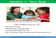 Section 1: Your Role€¦ · sure-fire way to turn an everyday moment into a teachable one. Taking advantage of these teachable moments can help children become confident and successful