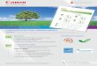 Canon’s initiatives for a greener aMeriCa · Canon’s initiatives for a greener aMeriCa ging green?o Our environmental calculator compares the environmental impact of your current