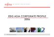 EDG ASIA CORPORATE PROFILE 2006 - Fujitsu · 25 EDGA Corporate Profile 2006 Mobile Multimedia Processor Cellular phone reference with design partner using Fujitsu MMP devices System