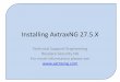 Installing AxtraxNG 24axtraxng.com/free/installing_axtraxNG_27.pdf · 2020-02-26 · Installation of AxtraxNG as an Upgrade ***** NOTICE ***** Beginning with Version 27.5.7.xx, SQL