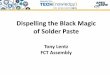 Dispelling the Black Magic of Solder Paste...Solder Paste Volume and Bridging F1 Test Board –10 print study Solder Paste 0.5 mm BGA Volume Avg. (mil3) 0.5 mm BGA Volume SD (mil3)