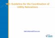 TAC: Guideline for the Coordination of Utility Relocations€¦ · ROW owners and Utility agencies to develop or enhance their utility coordination processes. A great efficiency can