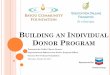 Organizational Effectiveness Senior Program Officer ... · practices for raising money from individuals . ... important work, would you consider making a generous gift of $10,000?”