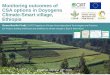 Monitoring outcomes of CSA options in Doyogena Climate ... · Monitoring outcomes of CSA options in Doyogena Climate-Smart village, Ethiopia EU-Project: Building livelihoods and resilience