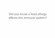 Did you know a food allergy affects the immune system?ipsdweb.ipsd.org/uploads/IPPC/Food Allergy Presentation.pdf · the flu is by someone coughing or sneezing in their hand and then