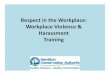 Respect in the Workplace: Workplace Violence ... ... Workplace Violence Definitionâ€گunder the Occupational