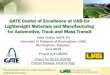 GATE Center of Excellence at UAB for Lightweight Materials and … › sites › prod › files › 2015 › 06 › f24 › lm081_vaidya... · 2015-06-29 · GATE Center of Excellence