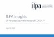 ILPA Leadership Team Meetings · 3 Limited Partners Speak COVID-19 Impact on Private Equity On March 26, 2020, ILPA held an interactive town hall with 583 participants from 192 organizations
