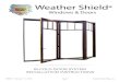 BI-FOLD DOOR SYSTEM INSTALLATION INSTRUCTIONS › WeatherShield › media › ... · with a 5/16” drill. Install a minimum of a 5/16” x 4” lag bolt through these holes. Put