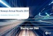 Sharing our DNA - Neways · Automotive Medical Other FY-19 vs FY-18 Strong growth in automotive, amid weaker market climate, due to position in e-mobility Industrial, Medical and