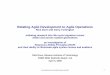 Relating Agile Development to Agile Operations › Files › PsiDocs › Pap080404Cser2008... · (establishing efficacy and promise of RAP* tools) Agile Enterprise and Agile Software