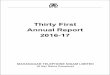 Thirty First Annual Report 2016-17 · 2018-01-03 · Mahanagar Telephone (Mauritius) Limited Auditors’ Report, Balance Sheet 281-308. 4 ... State Bank of Hyderabad, New Delhi Punjab