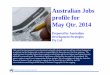 Australian Jobs profile for May Qtr. 2014 Jobs Profile May Qtr 2014.pdf · in public service growth and cuts to protected blue collar jobs in the private sector. These six industries