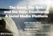 The Good, The Bad, and the Ugly: Developing A …wnyadvising.weebly.com/.../goodbaduglysocialmedia.pdfThe Good, The Bad, and the Ugly: Developing A Social Media Platform John Sauter,