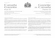 Welcome to the HazMix Regulations Repository — Site - Toxic... · Vol. 134, No. 7 Vol. 134, no 7 Canada Gazette Gazette du Canada Part II Partie II OTTAWA, WEDNESDAY, MARCH 29,