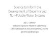 Science to Inform the Development of Decentralized …AWWARF (2001) Removal of Emerging Waterborne Pathogens, AWWA Research Foundation. b U.S. EPA (2005) Membrane Filtration Guidance