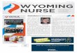 March, April, May 2020 WYOMING NURSE€¦ · You will be hearing much more about 2020, the International Year of the Nurse and the Midwife, in the months ahead. ... Page 2 • Wyoming
