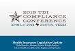 Health insurance update€¦ · pharmacy benefit managers. Action on Interim House Insurance Charges TEXAS DEPARTMENT OF INSURANCE • 2018 18 Committee hearing held December 6, 2017,